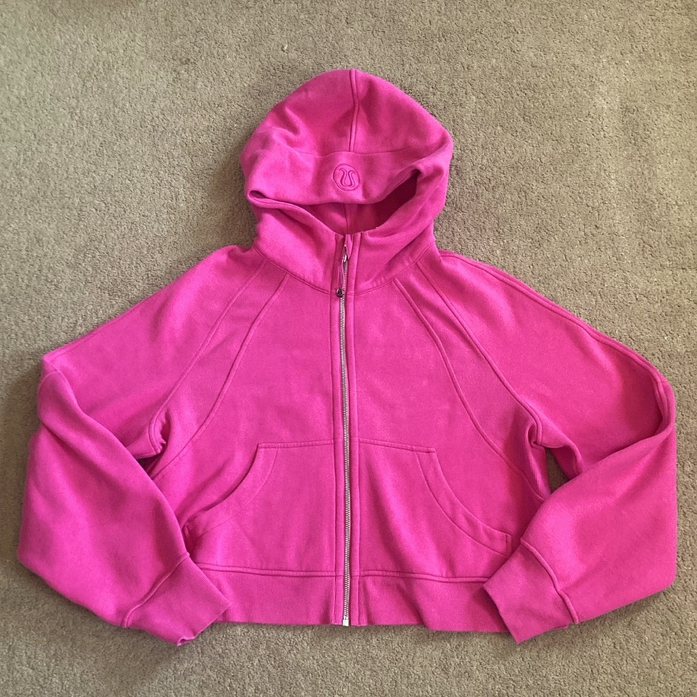 Lululemon pink scuba jacket